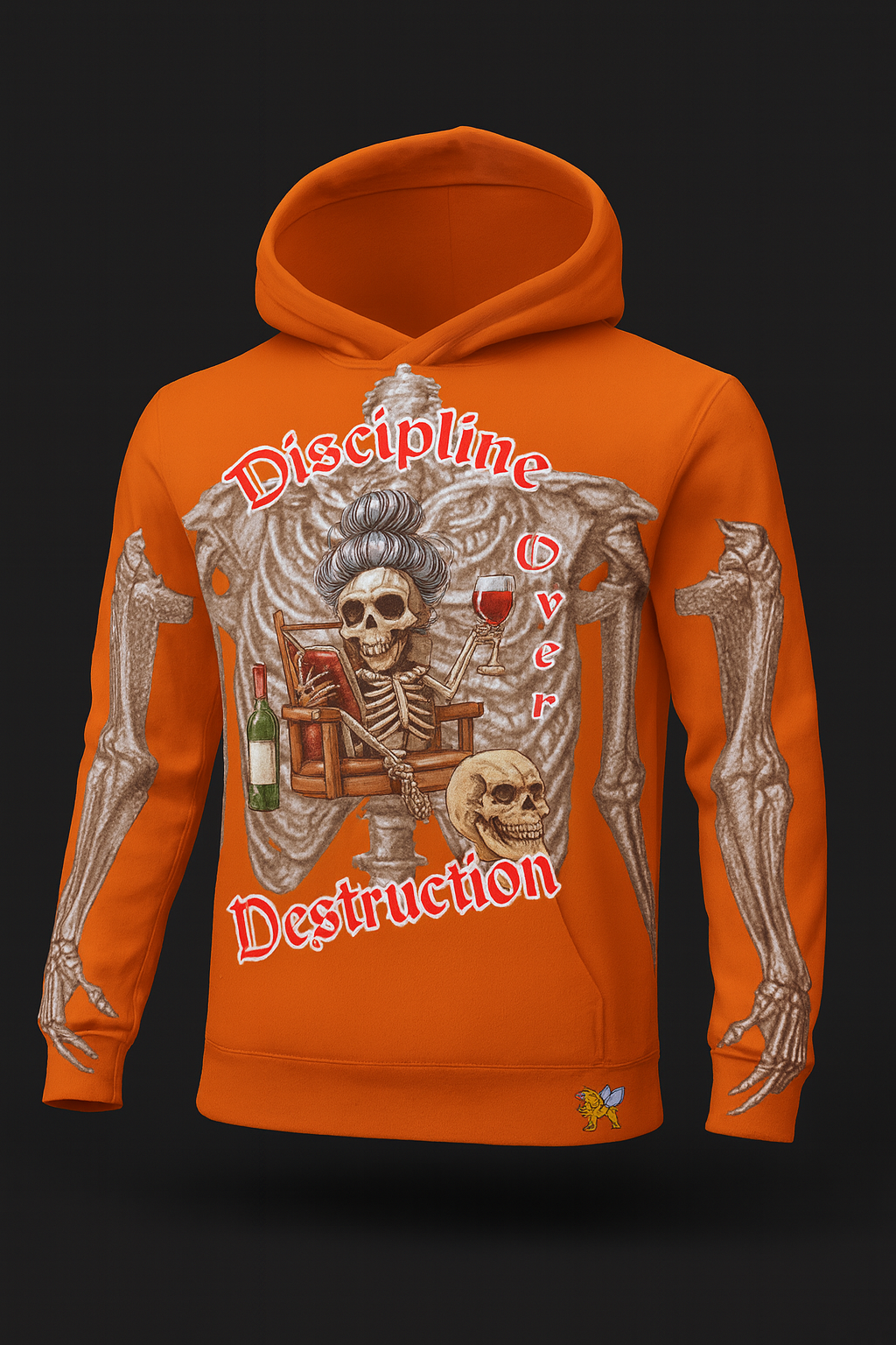 Discipline over destruction hoodie